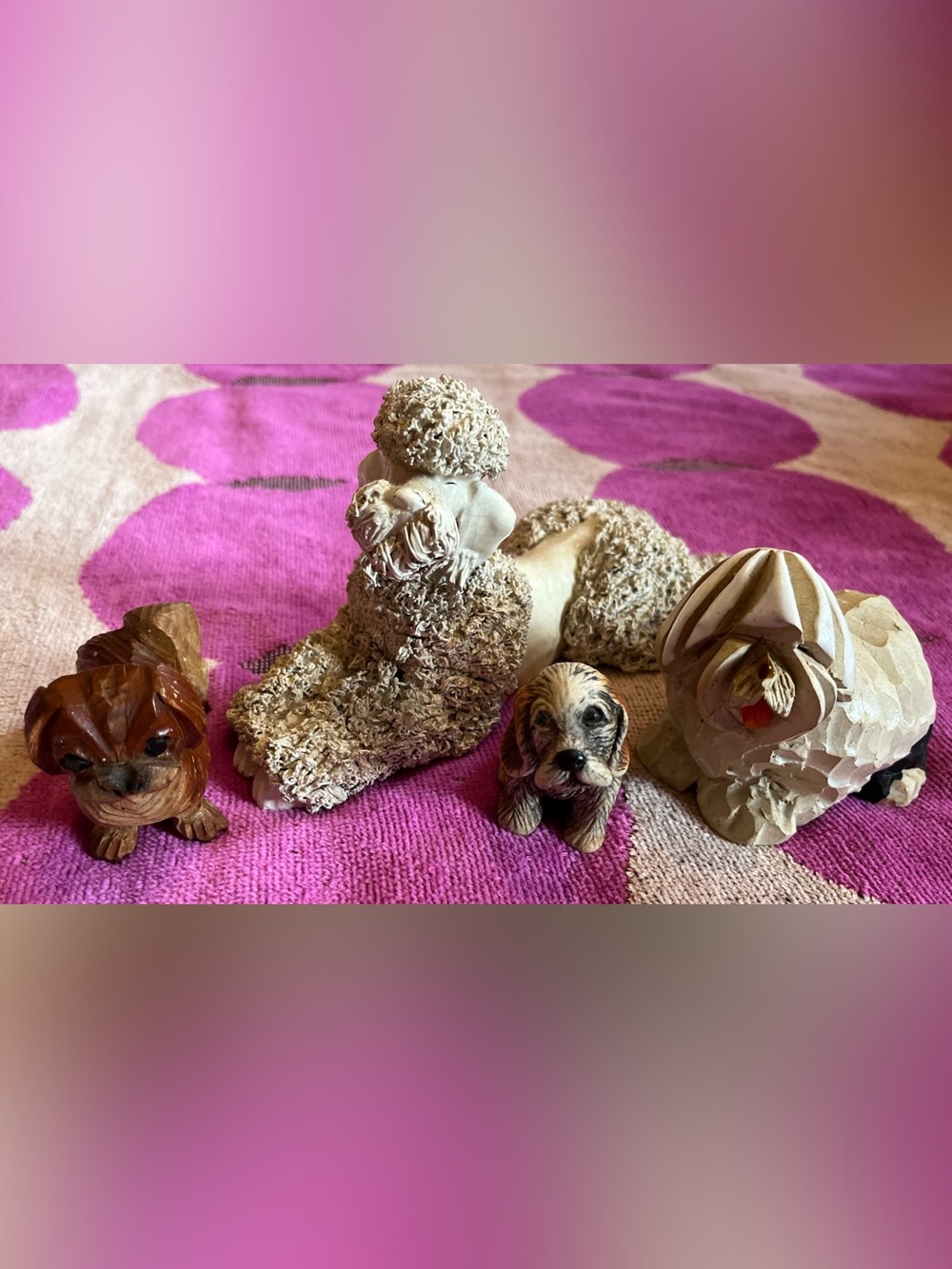 Vintage Mid-Century Modern Dog Figurine Bundle Lot